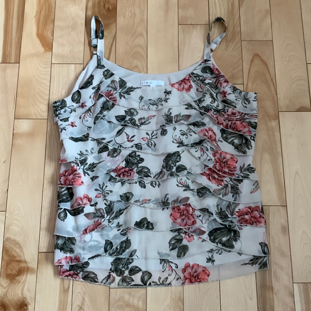 Cleo Flower Tank Top